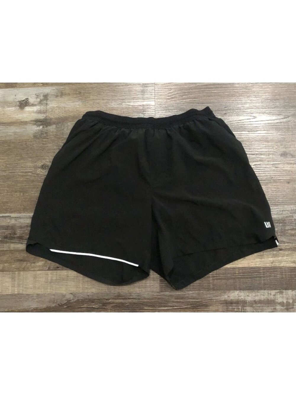 VRST Mens Medium Black Briefed Athletic Shorts with Pockets